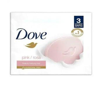 DOVE PINK ROSA BEAUTY SOAP BAR SET OF 3